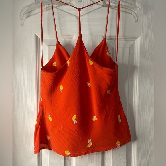 Astr the Label Patti Cowl Neck Orange Fruit Novelty Tank Small - Picture 5 of 6